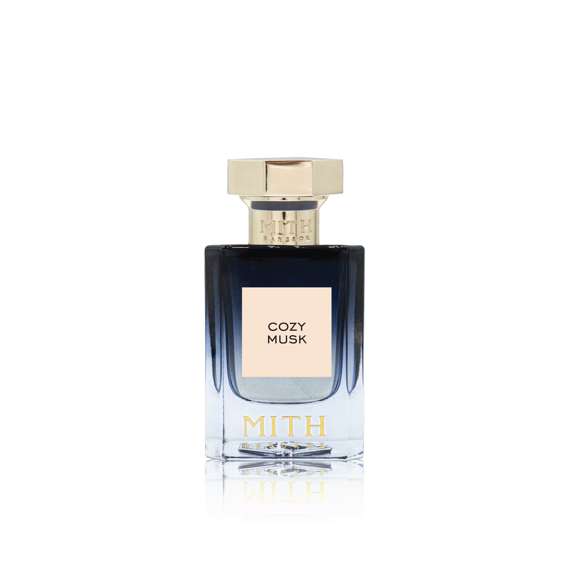 Cozy Musk perfume bottle, cozy and warm musk fragrance