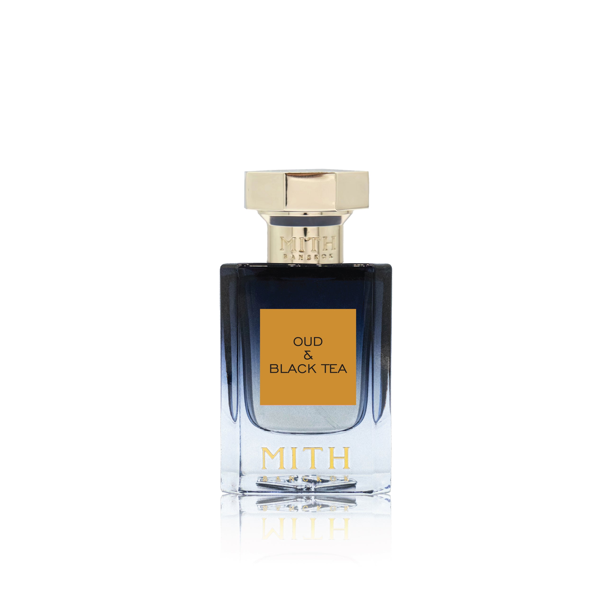 Mith Bangkok Oud & Black Tea perfume bottle, sophisticated oud and tea fragrance