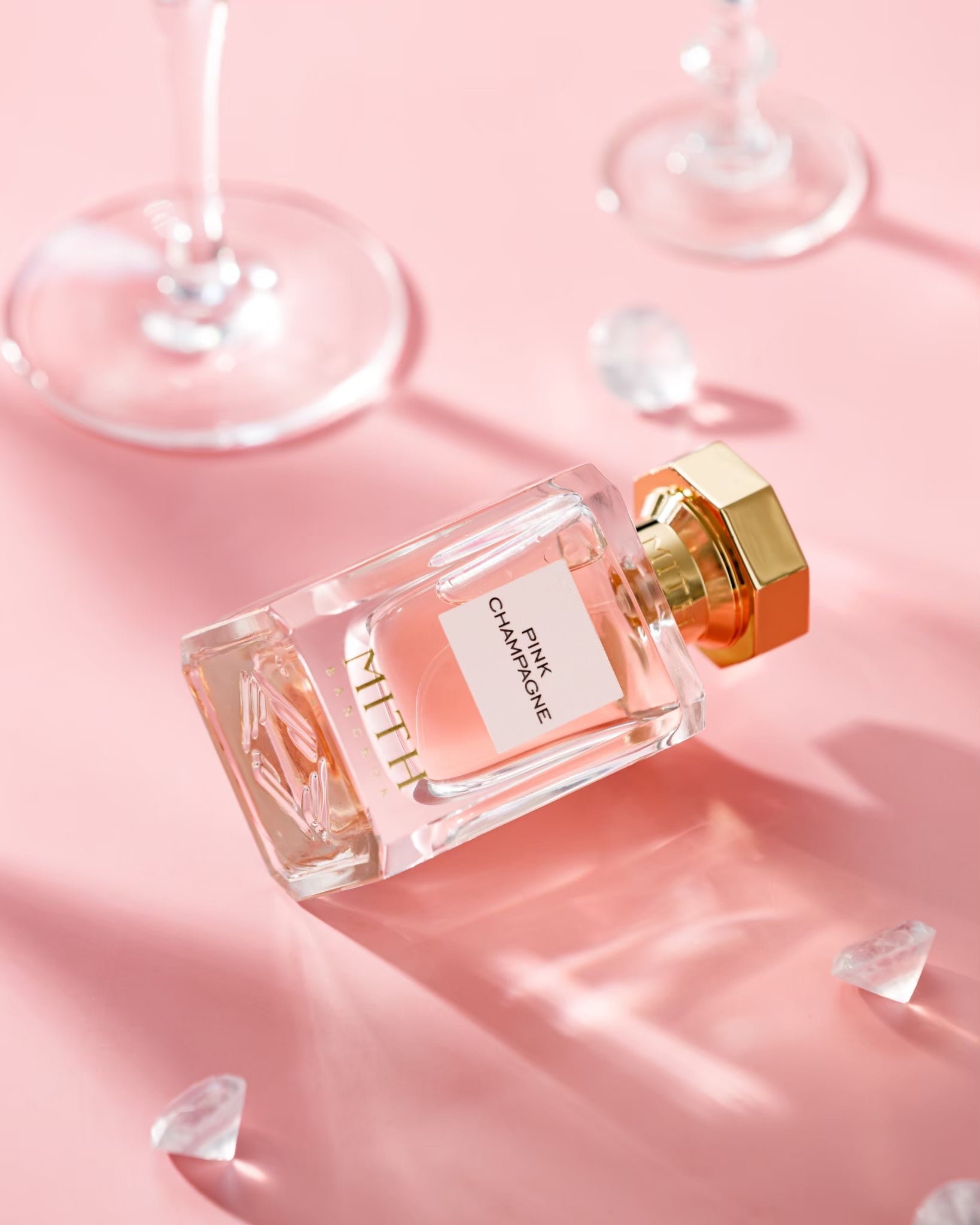 Pink Champagne lifestyle image, sophisticated pink champagne fragrance