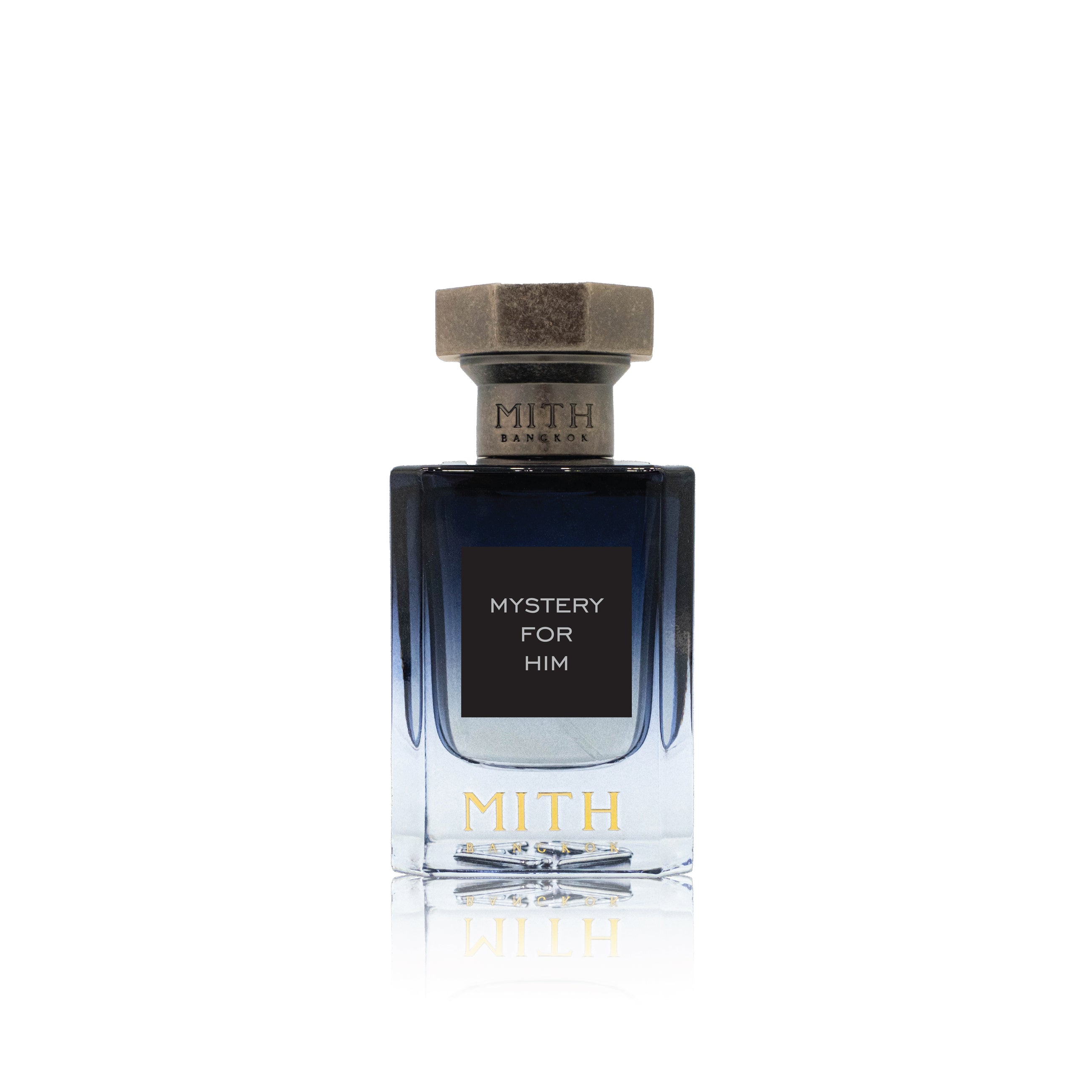 Mystery for Him perfume bottle, sophisticated scent for men