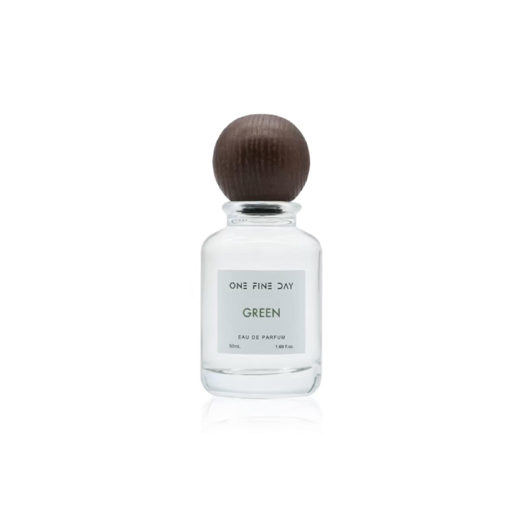 Green fragrance product shot, natural green scent