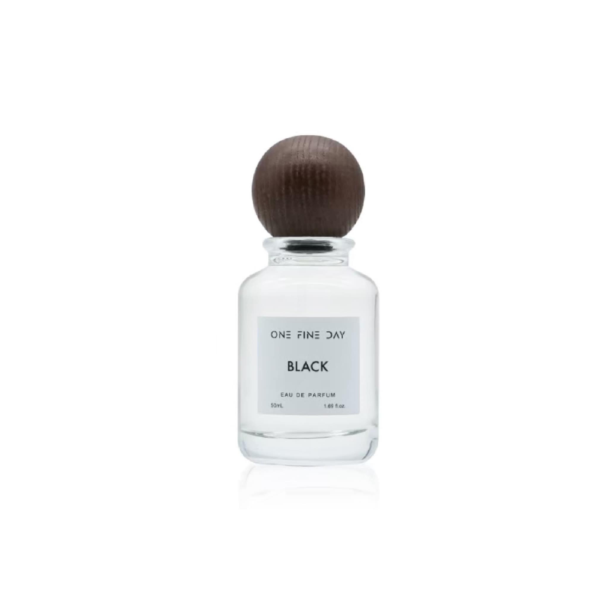 Black fragrance product shot, elegant black scent