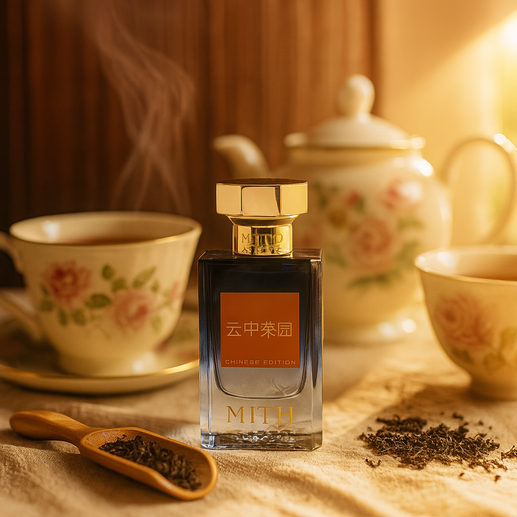 Tea in The Morning fragrance lifestyle image, fresh morning tea scent