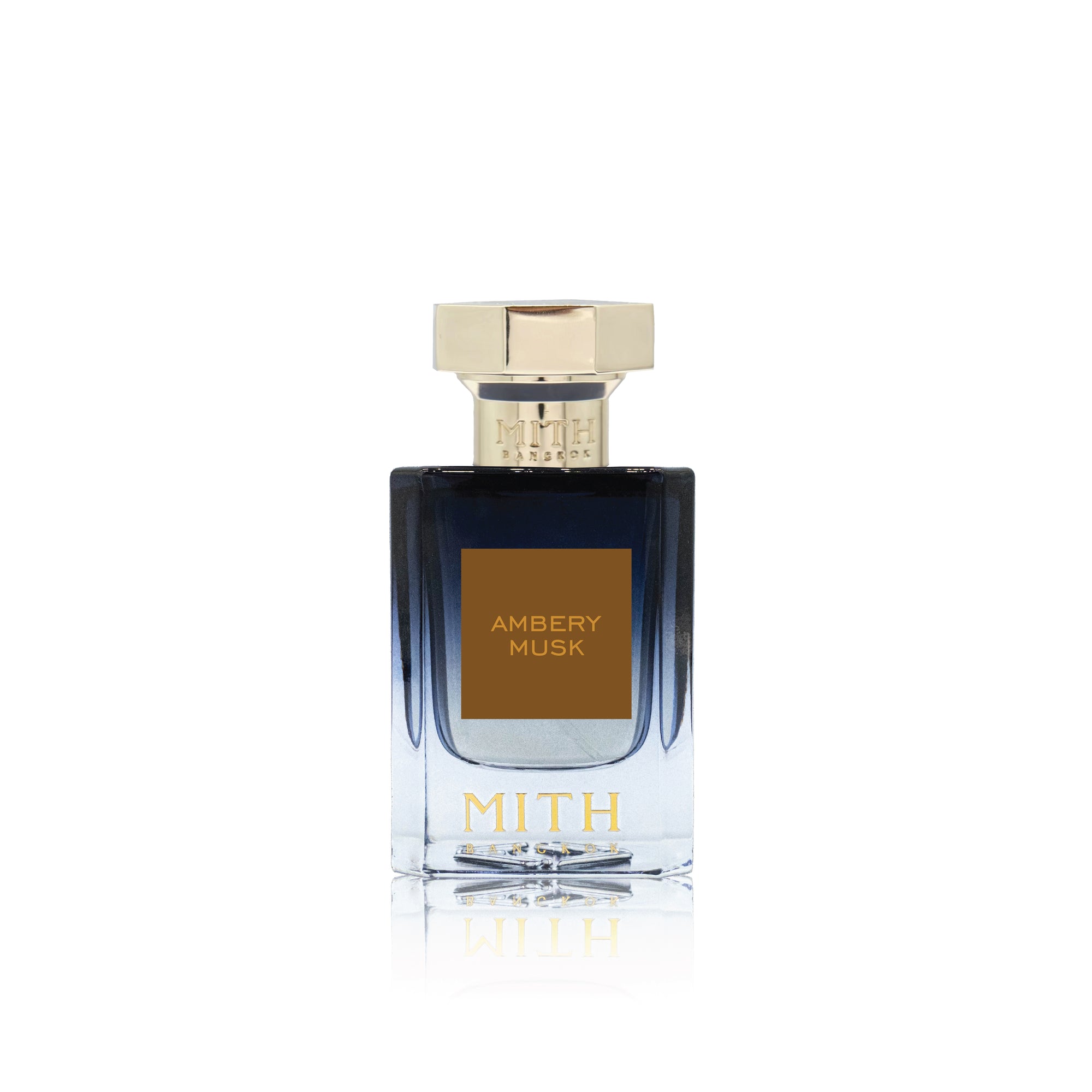 Ambery Musk perfume bottle, luxurious amber and musk fragrance