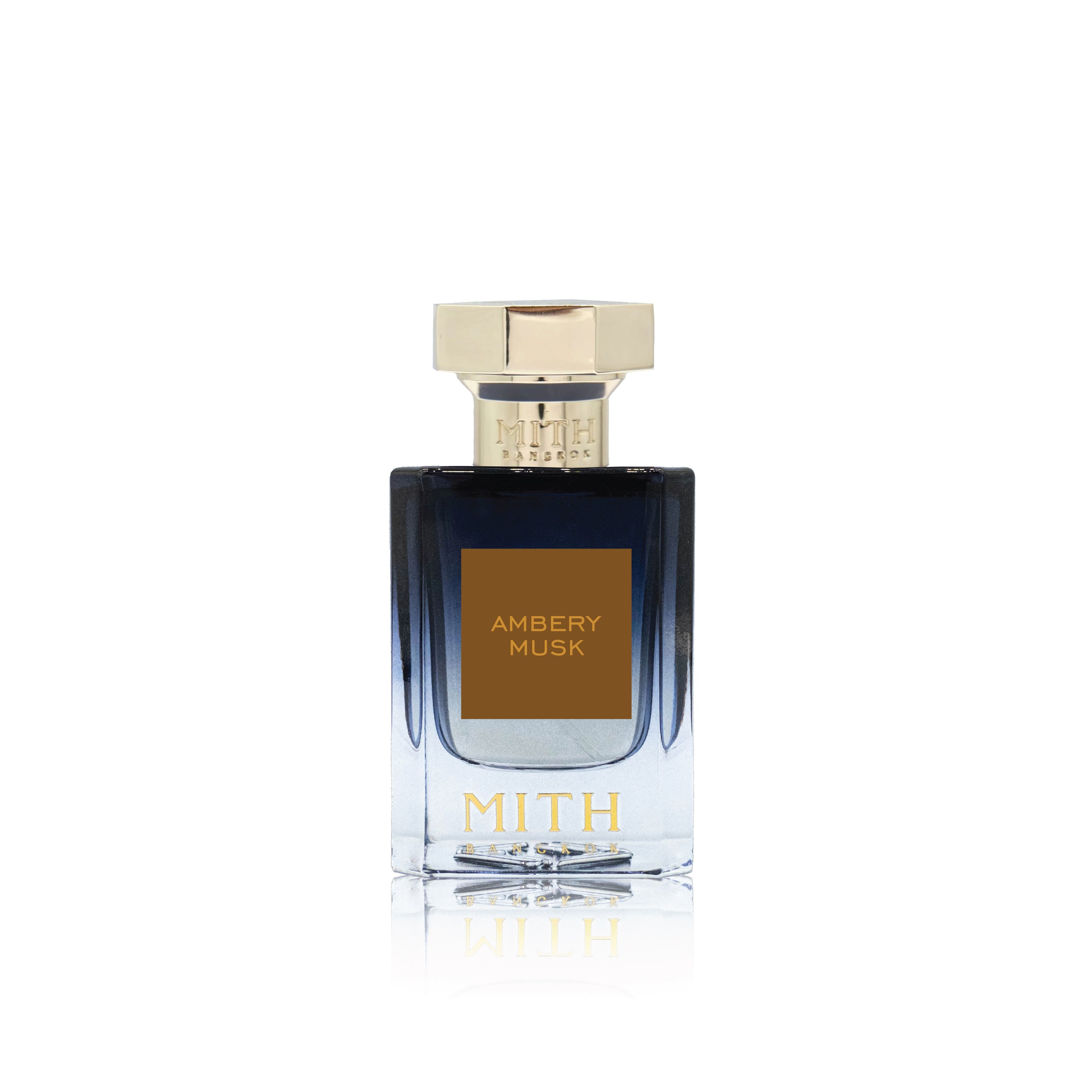 Ambery Musk perfume bottle, luxurious amber and musk fragrance