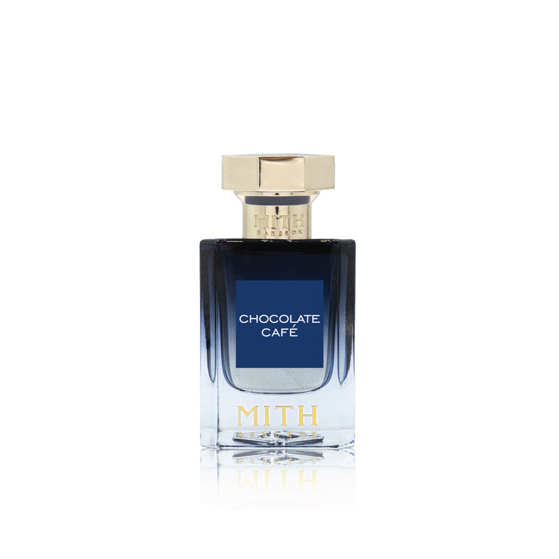 Chocolate Café perfume bottle, indulgent chocolate café fragrance