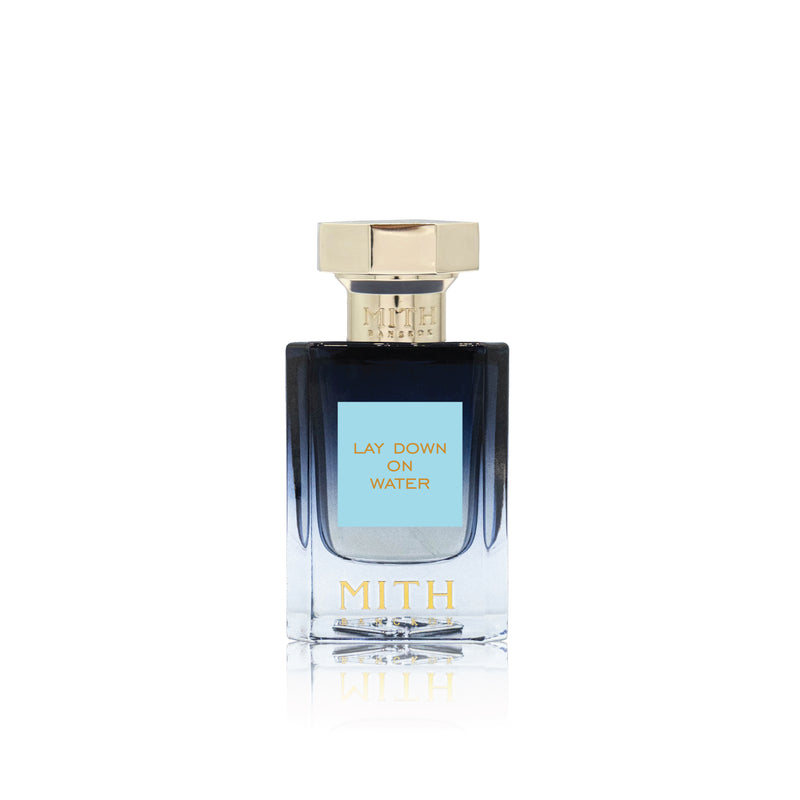 Lay Down on Water perfume bottle, serene water-inspired fragrance