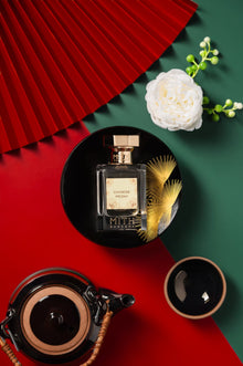 Chinese Peony lifestyle image, graceful peony blossom fragrance