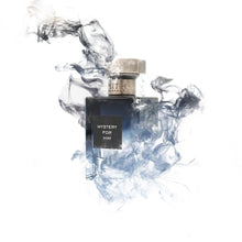 Mystery for Him fragrance in use, bold masculine perfume