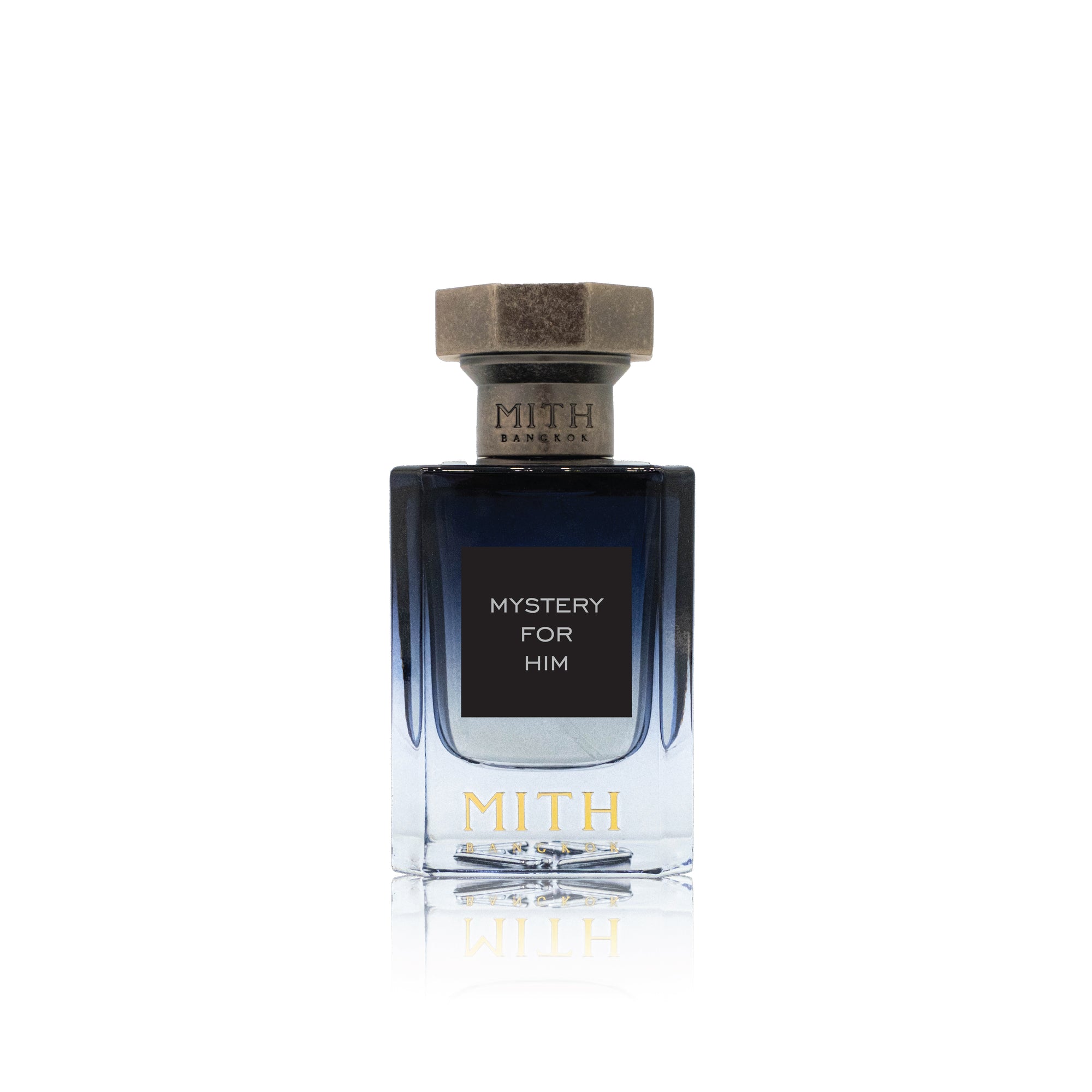 Mystery for Him perfume bottle, sophisticated scent for men