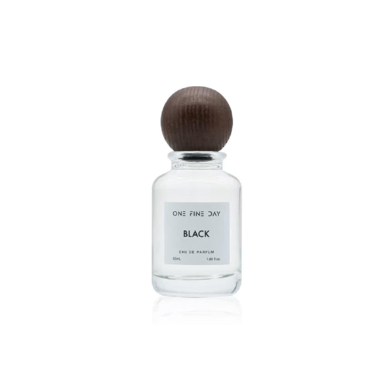 Black fragrance product shot, elegant black scent