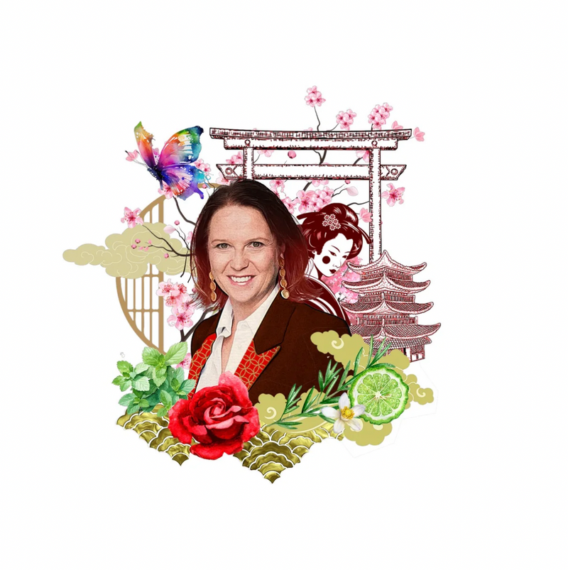 Madama Butterfly fragrance design concept, elegant butterfly perfume