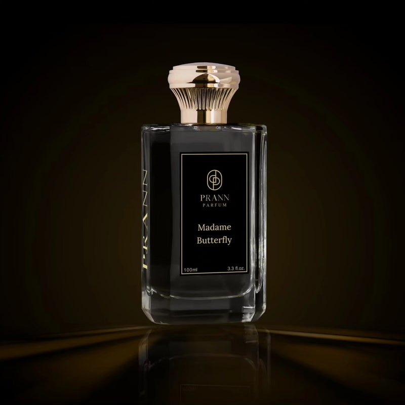 Madama Butterfly fragrance lifestyle image, operatic butterfly-inspired scent