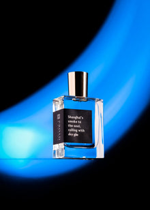 Proad Shanghai's Smoke fragrance lifestyle image, smoky gin-inspired scent