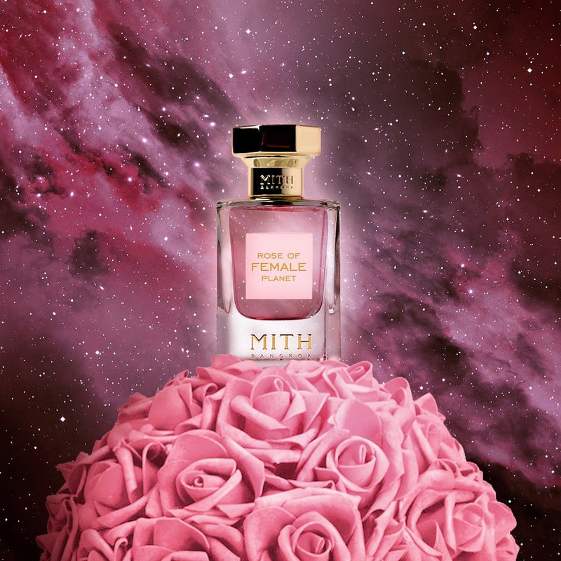 MITH Bangkok Rose of Female Planet Eau de Parfum bottle – niche fragrance by Villenel Fragrances