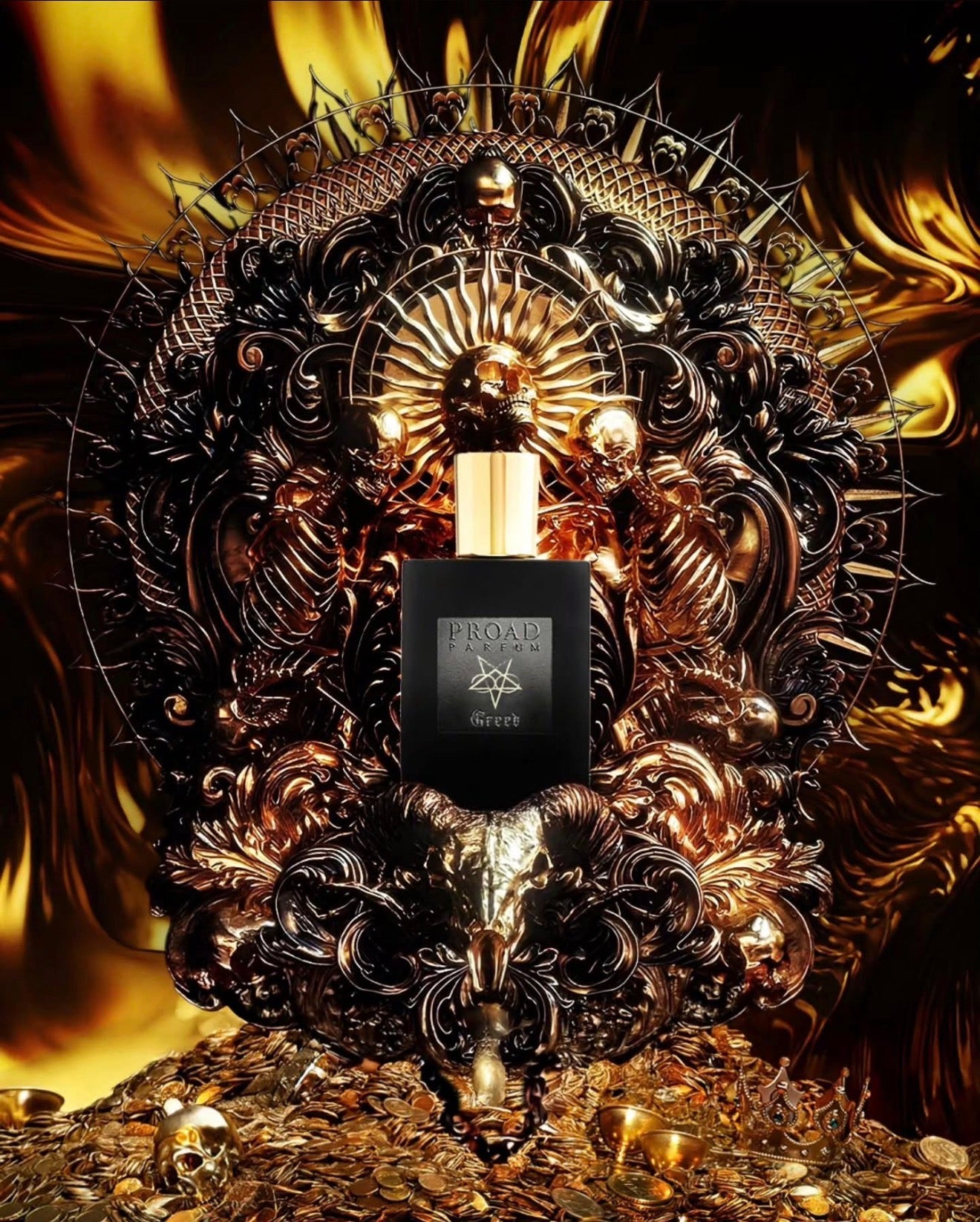 Proad Greed Extrait de Parfum bottle – niche fragrance by Villenel Fragrances